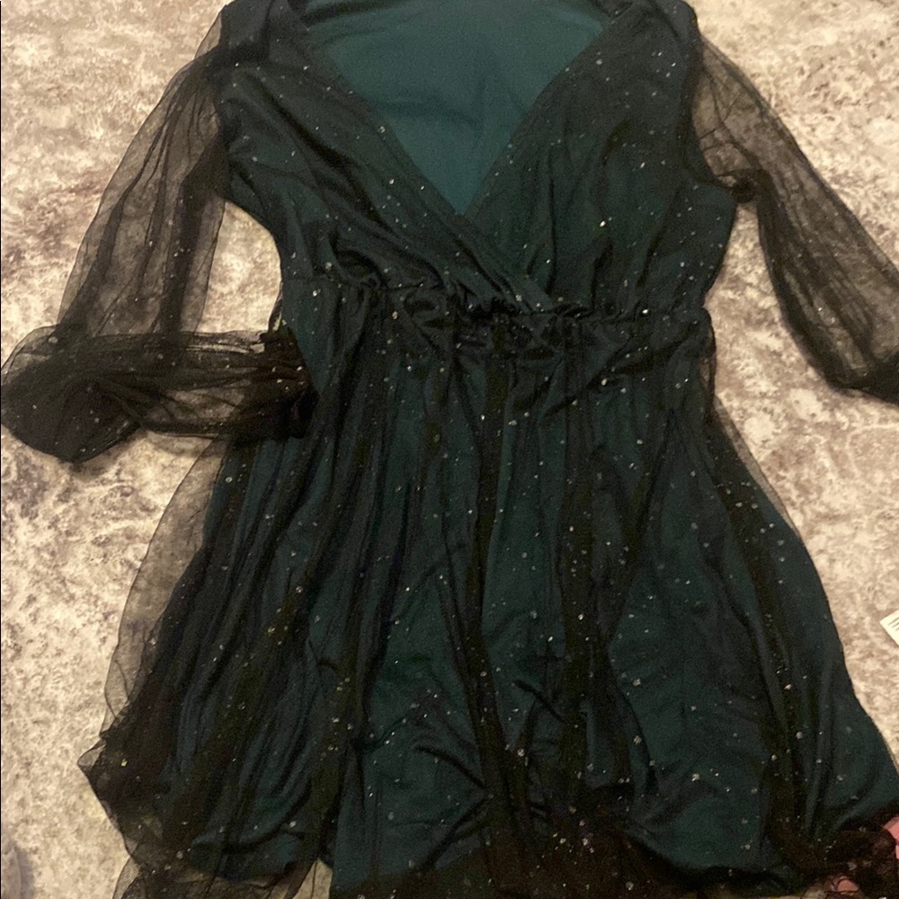 Amazon Women's Dress - Teal and Black
